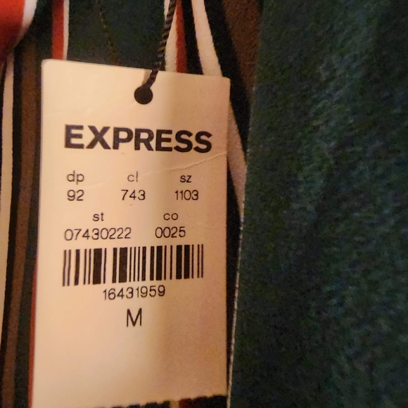 Express Striped Wide Leg Pants M NWT - Picture 4 of 4